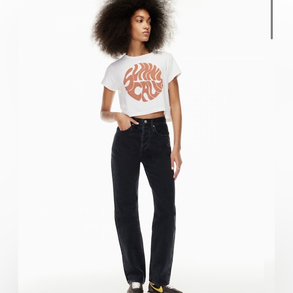 Denim Forum , women’s 26 , The Joni high-rise loose jeans from Aritzia